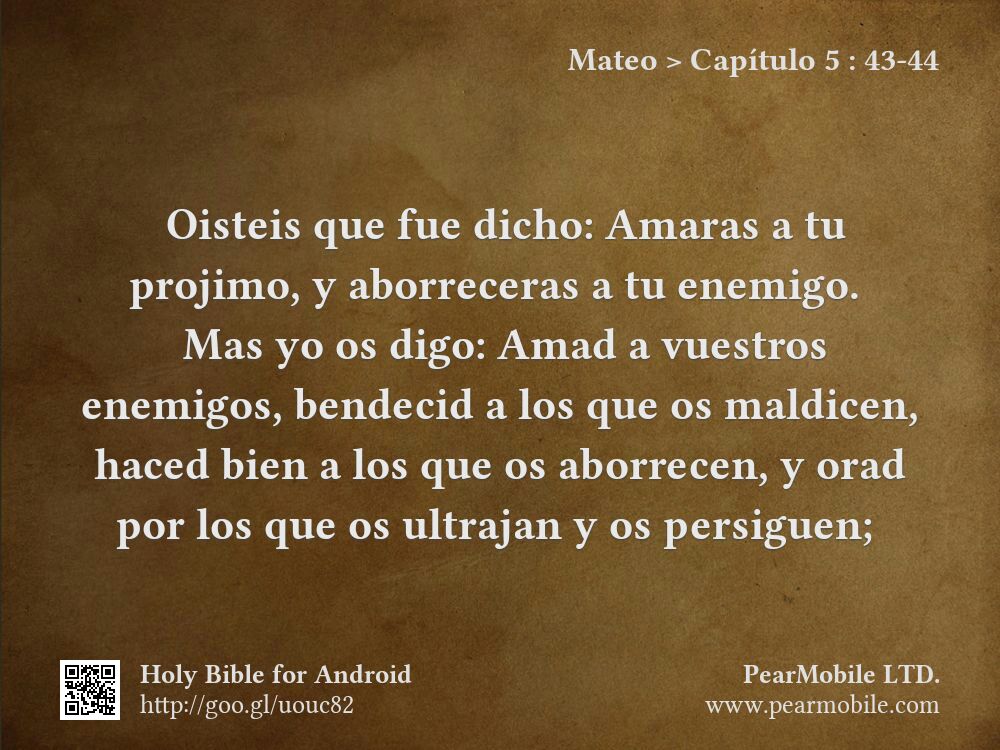 Mateo, Capítulo 5:43-44